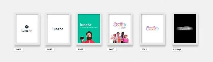 L'évolution du logo Swile