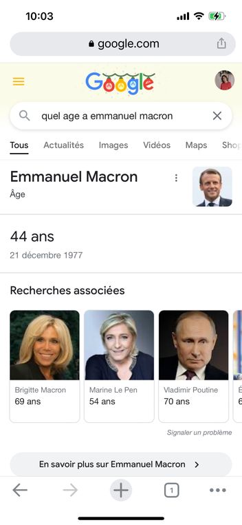 Réponses directes Google