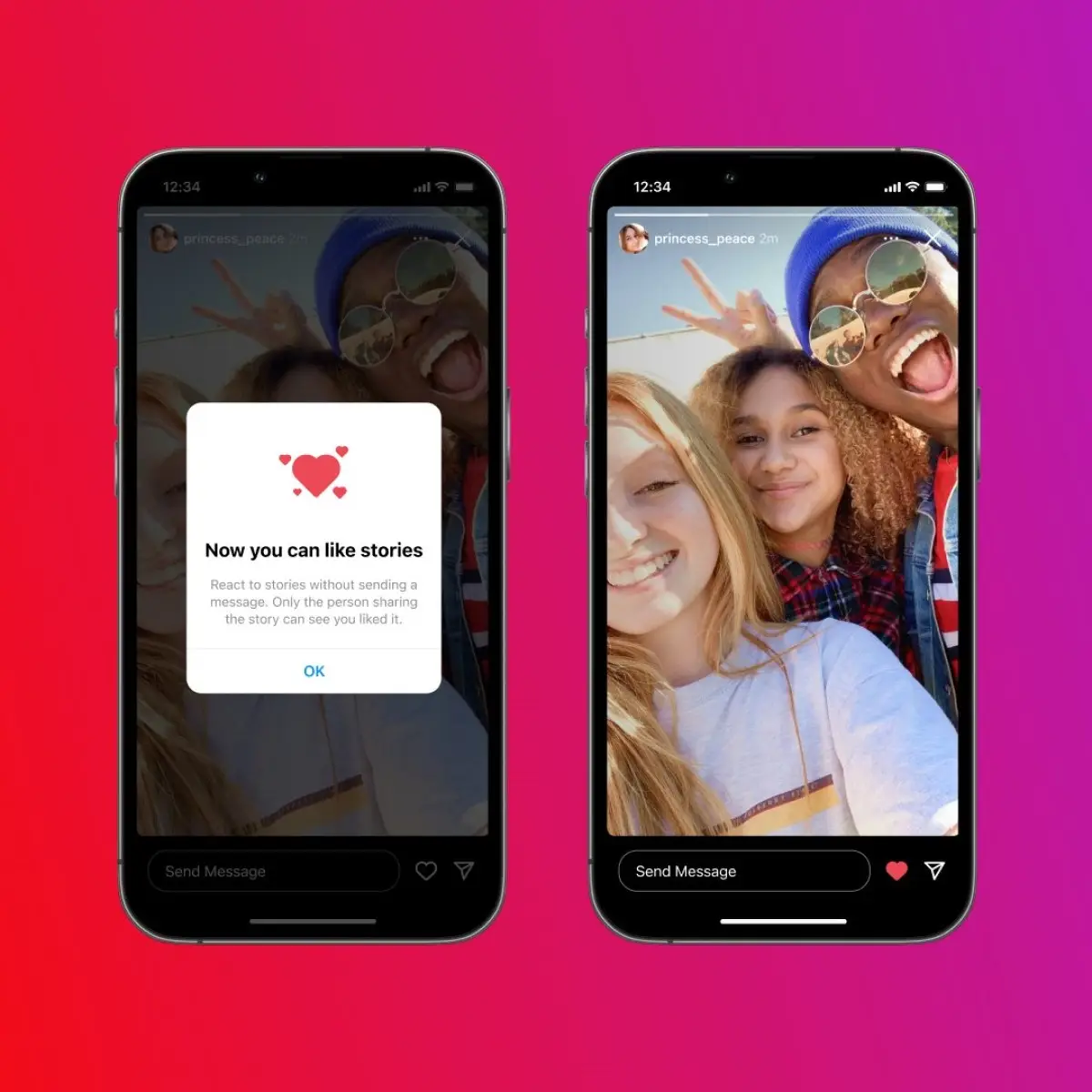 Instagram likes stories actualités février 2022